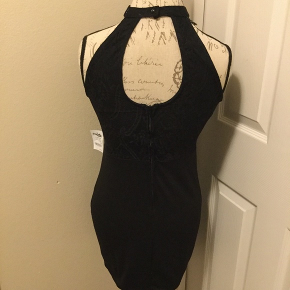 Charlotte Russe Black Mini Dress Size M NWT Final - Picture 3 of 5